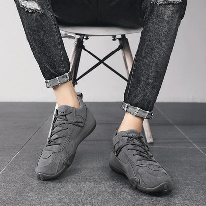 Men’s Casual Ankle Boots –  Non-Slip Khaki Work Sneakers