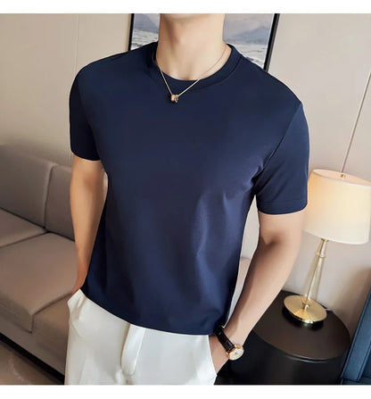 Men's Summer Ice Silk Cotton T-Shirt