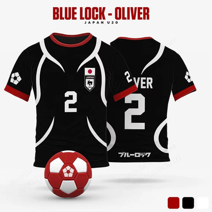 Men’s Blue Lock Sae Itoshi Anime Jersey – Oversized 3D Print T-Shirt
