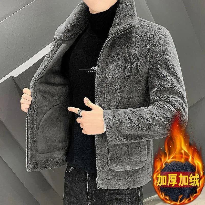 Fashionable Autumn & Winter Lamb Wool Jacket for Men