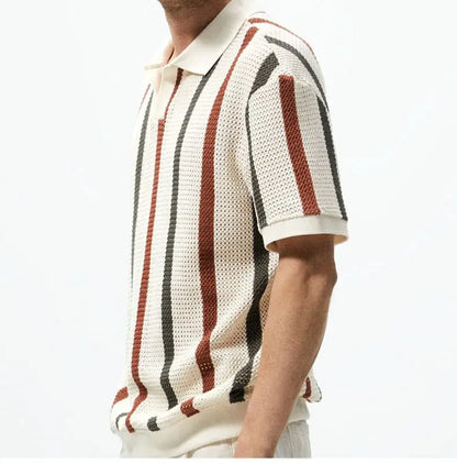 Summer Hollow Knitted Shirt