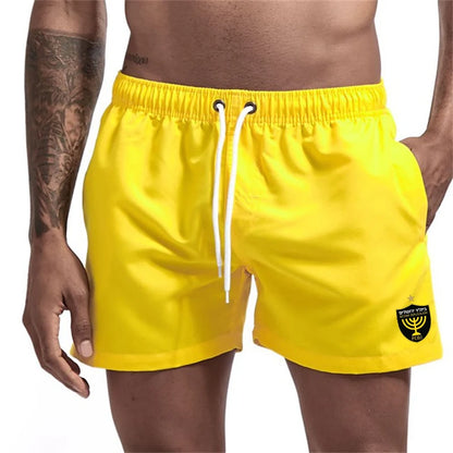 Men's Graphic Beach Board Shorts Quick Dry Swim Trunks with Pockets