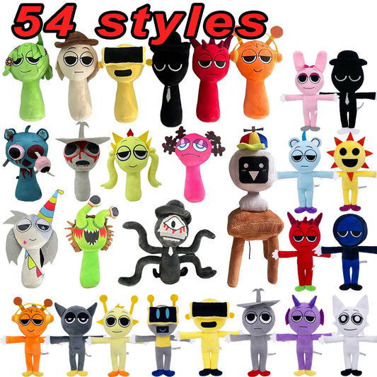 Sprunki Plush Toys - 54 Styles Incredibox Plush Dolls