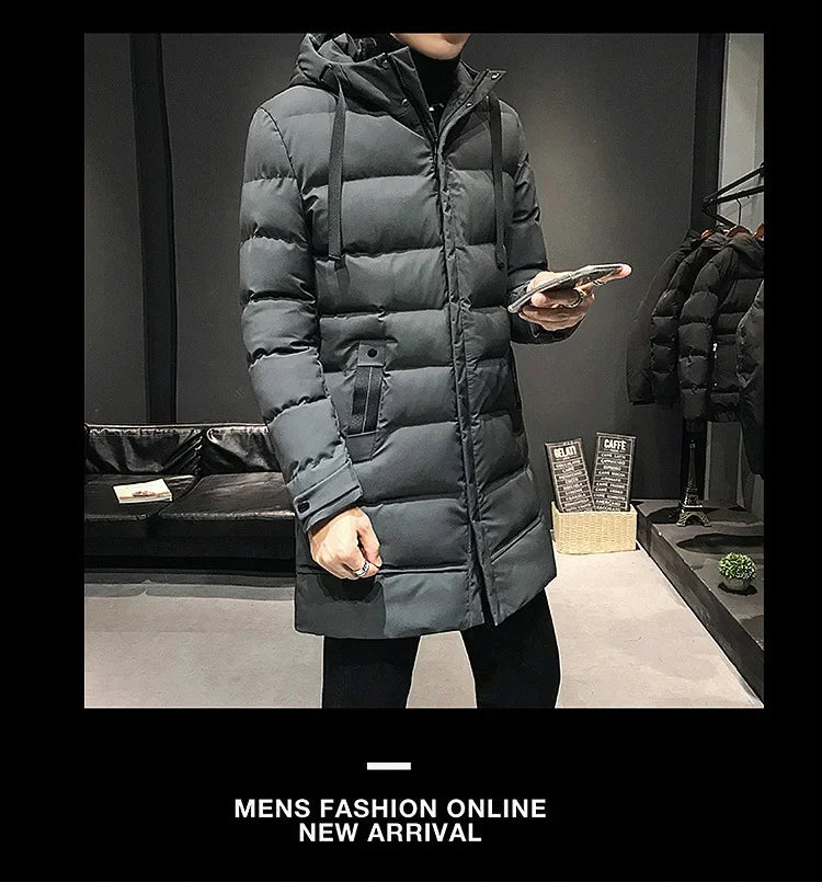 Men Long Down Jackets Winter Coats Chaquetas