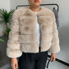 Women's High-Quality Faux Fox Fur Coat