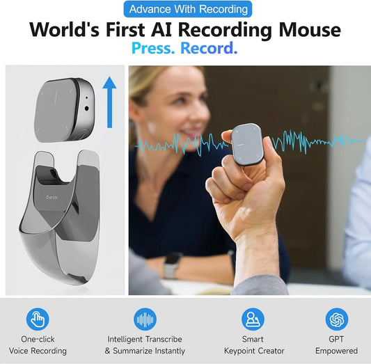 Cheerdots 2 AI Wireless Air Mouse & Touchpad with Voice Recording