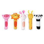 Cartoon Animal Hand Bell Rattle - Soft Plush Baby Rattle Toy