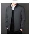 Plus Size Plush Thick Coat with Stand Collar