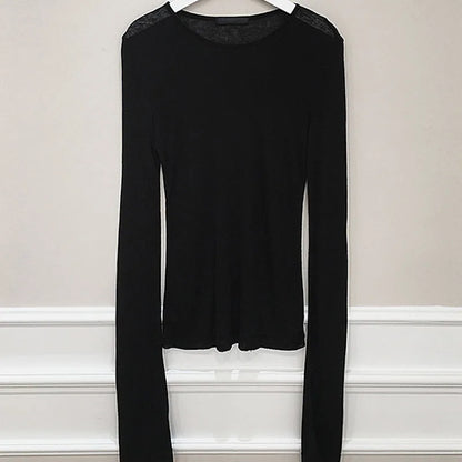 Shintimes Women’s Sexy Slim-Fit Long Sleeve T-Shirt