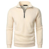 Men’s High Neck Half Zipper Sweatshirt