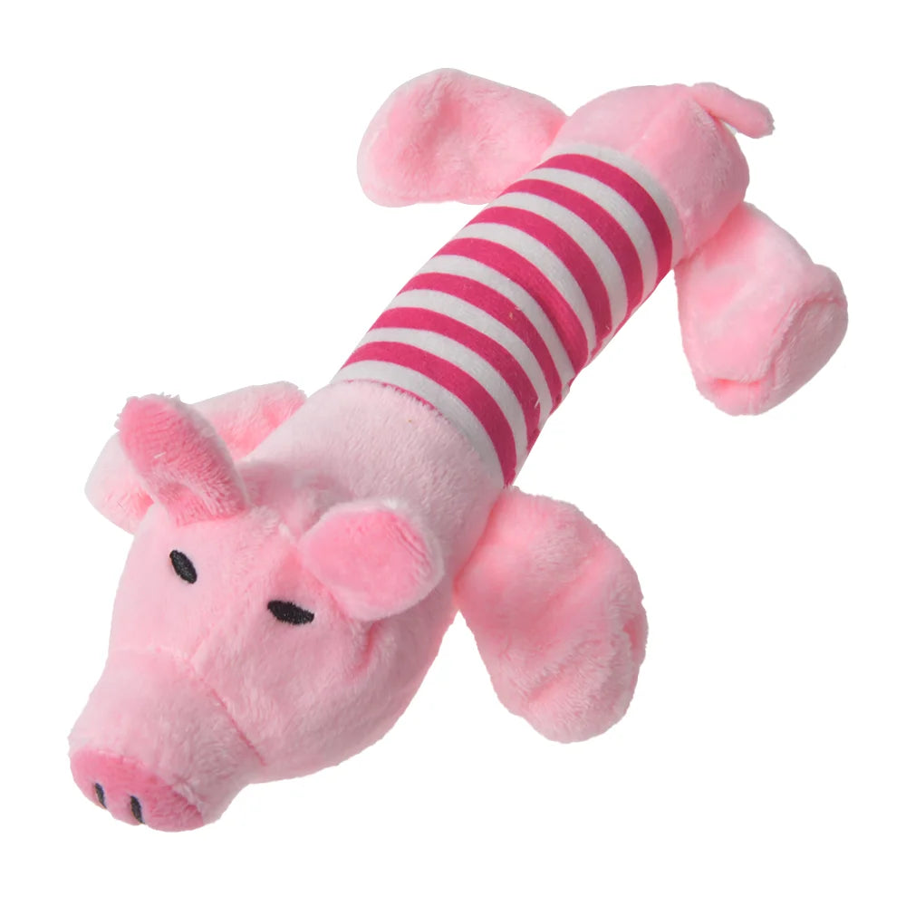 Interactive Plush Dinosaur Chew Toy for Small Dogs and Cats