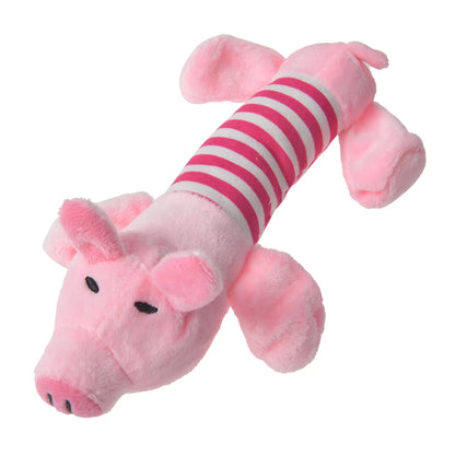 Interactive Plush Dinosaur Chew Toy for Small Dogs and Cats