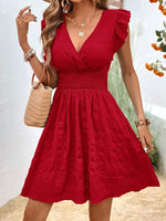 Women’s V-Neck A-Line Holiday Beach Dress