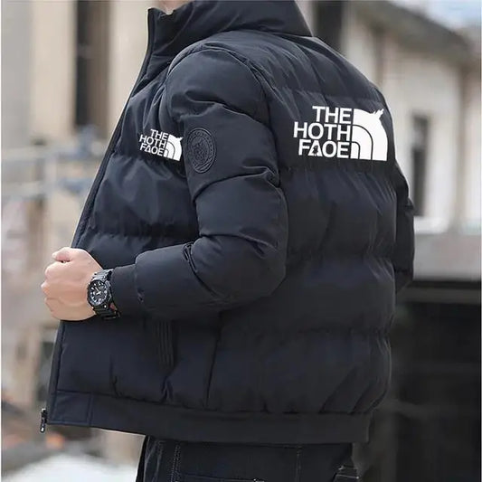 Padded Cotton Jacket with Tiger Head Logo