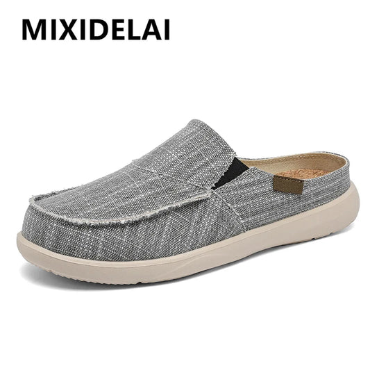 Men’s Summer Canvas Loafers – Lightweight Breathable Slip-On Shoes