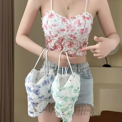 Vintage Lace Sleeveless Blouse for Women
