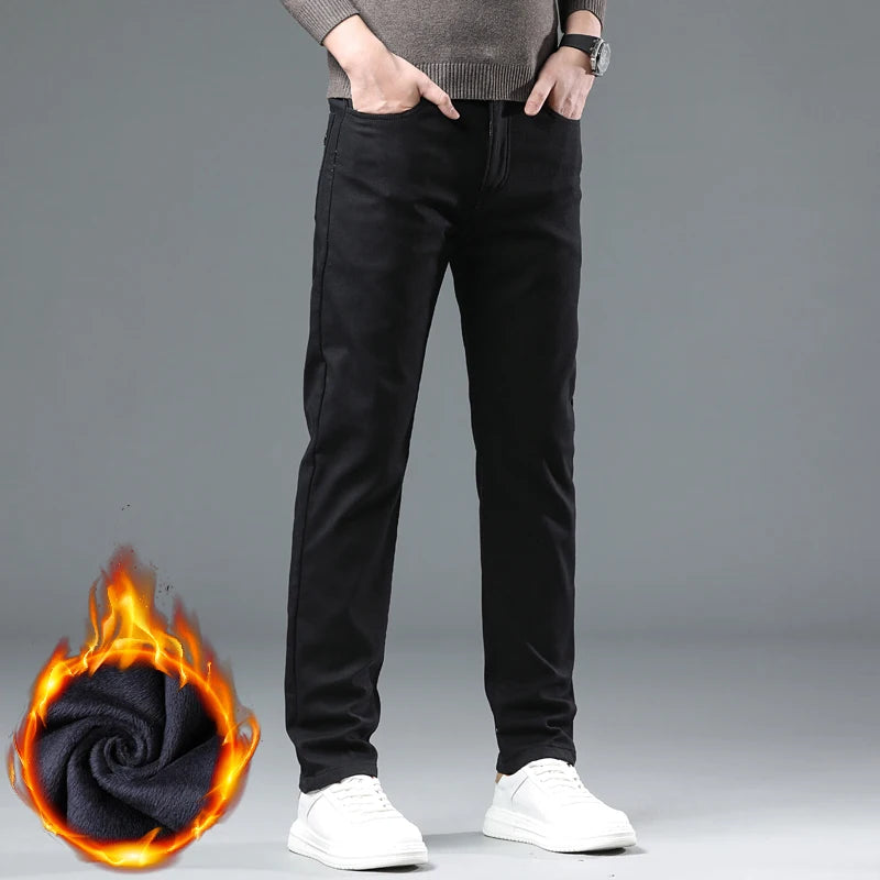 HIQOR Men's Fleece-Lined Winter Pants