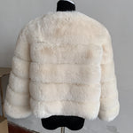 Women's High-Quality Faux Fox Fur Coat