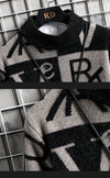 Men’s Knitted Stripe Pullover Sweater