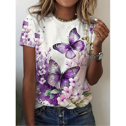 Oversized O-Neck Summer Fashion Top