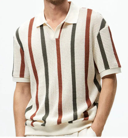 Summer Hollow Knitted Shirt