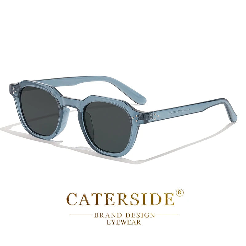 Retro Polarized Sunglasses for Men and Women with Ultralight TR90 Frame