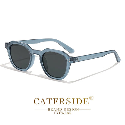 Retro Polarized Sunglasses for Men and Women with Ultralight TR90 Frame