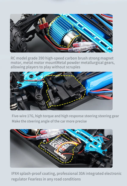 1:16 High-Speed 4WD RC Car - 70KM/H or 50KM/H
