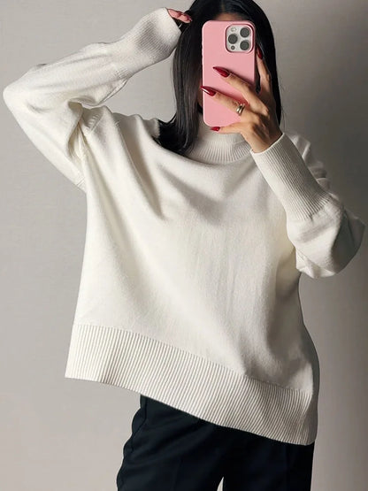 Oversized Turtleneck Sweater for Women