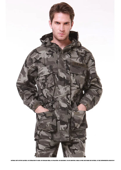 US Military Fleece Tactical Windbreaker Jacket