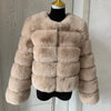 Women's High-Quality Faux Fox Fur Coat