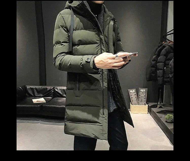 Men Long Down Jackets Winter Coats Chaquetas