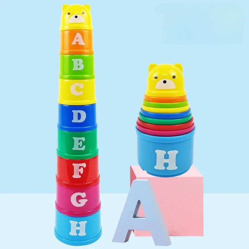 Kid Brain Response Battle Fold Cup Game – Speed Stacking Competition