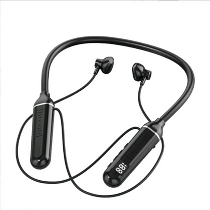 Wireless Neck Strap Headset 5.3 – LED Display Stereo Gaming & Sports Earbuds