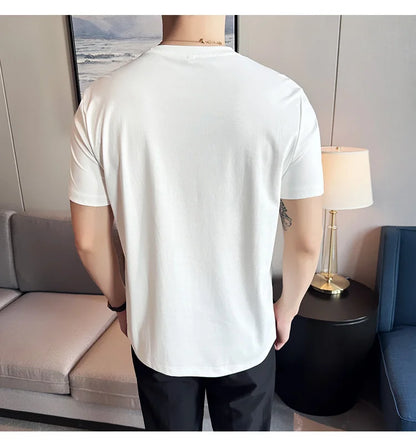 Men's Summer Ice Silk Cotton T-Shirt
