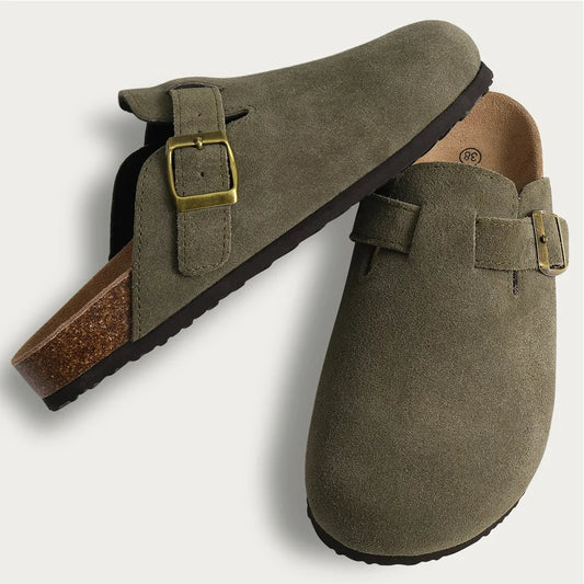Unisex Soft Cork Clogs with Arch Support – Retro Comfort Slippers