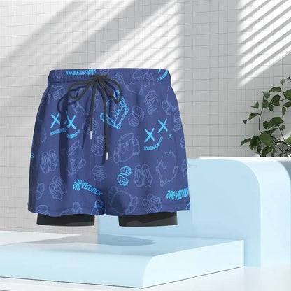 Men’s Quick Dry Swim Trunks with Liner for Beach & Poolwear
