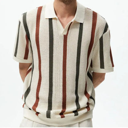Summer Hollow Knitted Shirt