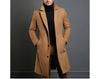 Luxury Men's Wool Trench Coat - Mid-Long Business Overcoat