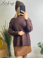 Oversized Turtleneck Sweater for Women
