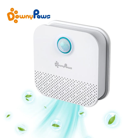 DownyPaws Smart Cat Litter Deodorizer 4000mAh Odor Purifier for Pet Toilet