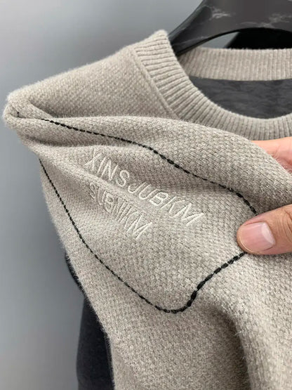 Winter Men's Warm Fleece Sweater O-Neck
