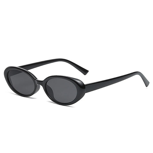 2PCS Vintage Oval Sunglasses for Women UV400 Designer Sun Shades