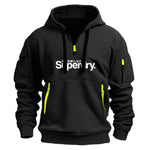 Men's Multi-Pocket Zipper Hoodie - European Size