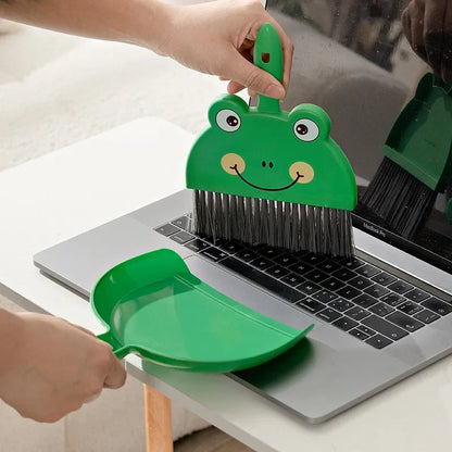 Mini Broom and Dustpan Set for Tabletop Desk and Household Cleaning