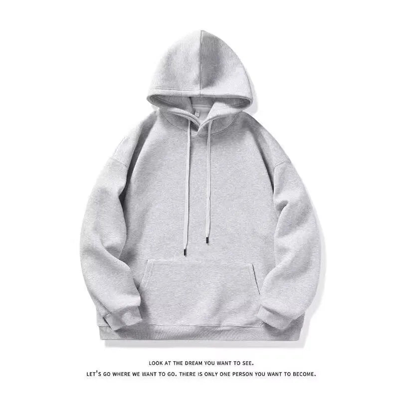 [Plus Size] Hooded Pullover Sweater for Men