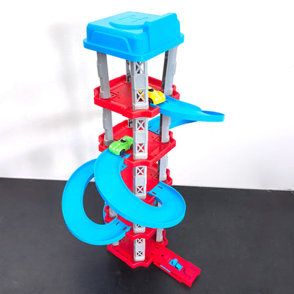 DIY Assembled City Winding Roads Racing Car Garage Toy
