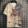 Unisex Japanese Samurai Cat 3D Printed T-shirt