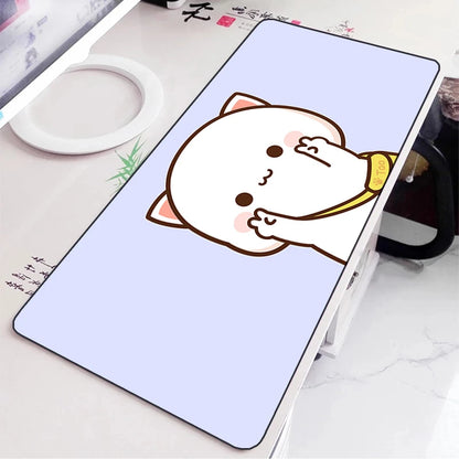 Peach Mochi Cat XXL Gaming Mouse Pad