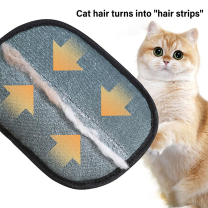 Pet Grooming Gloves & Hair Remover Brush for Cats and Dogs – Gentle Deshedding Tool